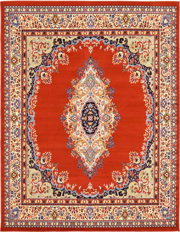 Detail image of 7' 10 x 7' 10 Mashad Design Square Rug