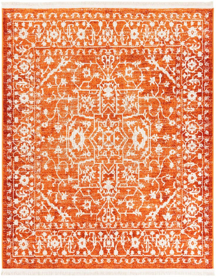 Detail image of 5' 3 x 5' 3 New Vintage Square Rug