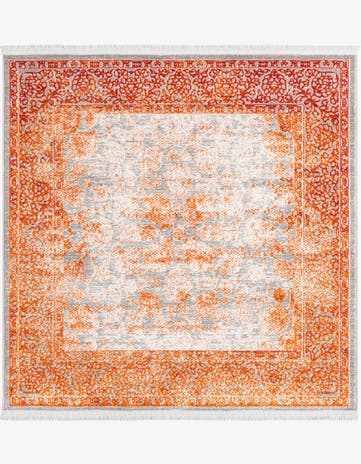 4' x 4' New Vintage Square Rug