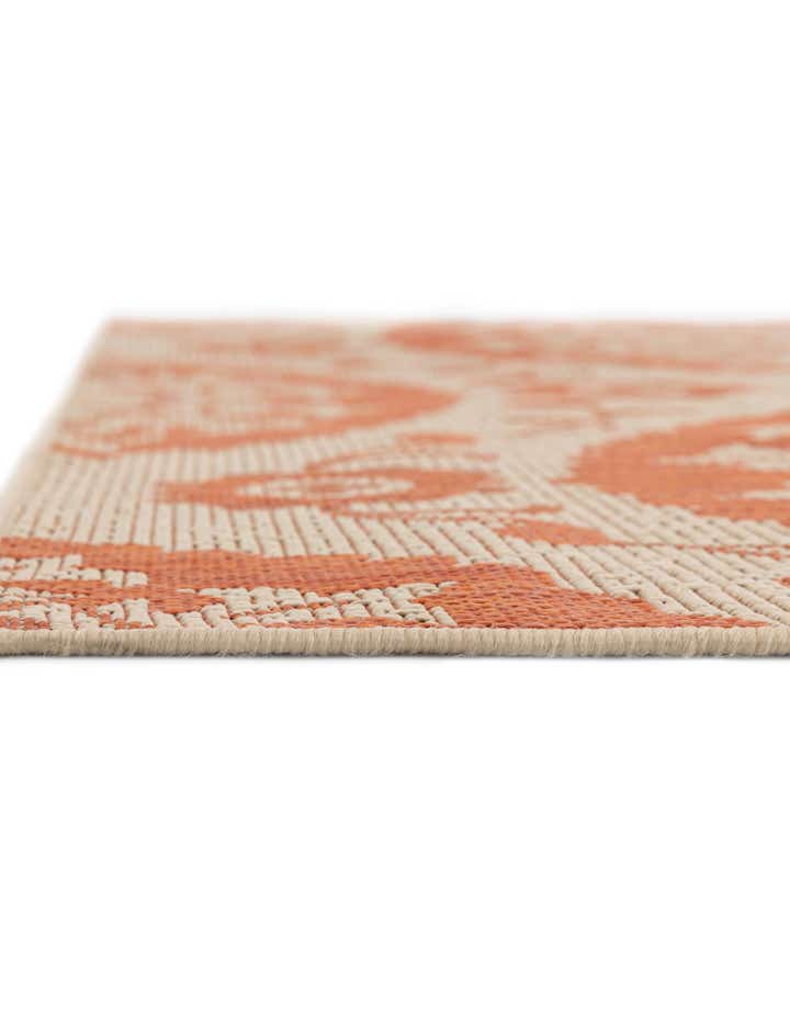6' x 6' Easy-Clean Botanical Indoor / Outdoor Square Rug