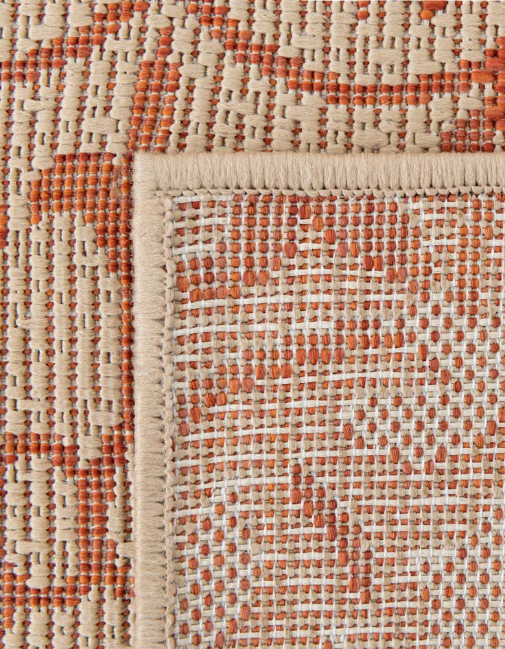 Detail image of 6' x 6' Easy-Clean Botanical Indoor / Outdoor Square Rug
