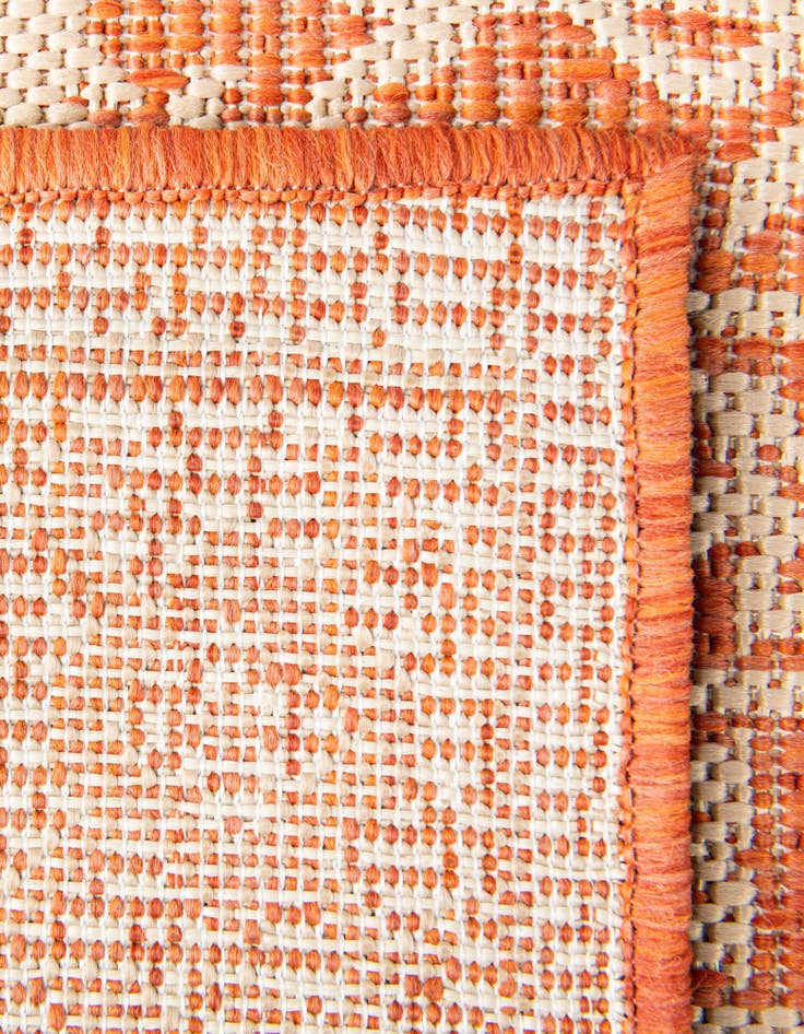 Detail image of 10' x 10' Easy-Clean Botanical Indoor / Outdoor Square Rug