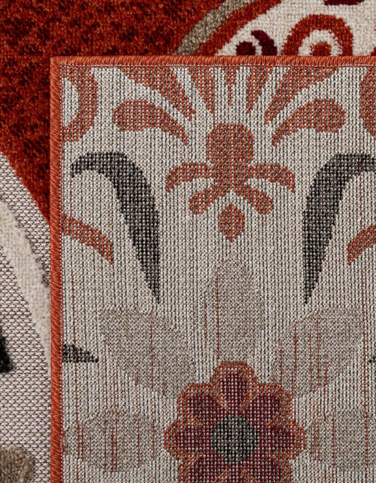 Detail image of 6' x 6' Easy-Clean Modern Indoor / Outdoor Square Rug