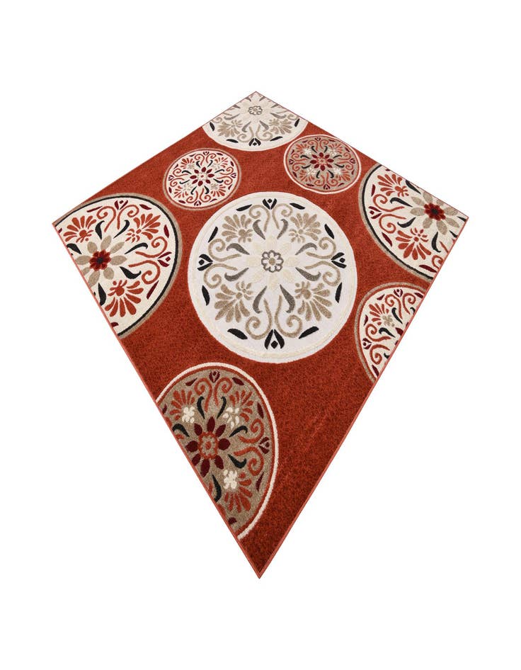 Detail image of 7' 10 x 7' 10  Washable Modern Indoor / Outdoor Square Rug