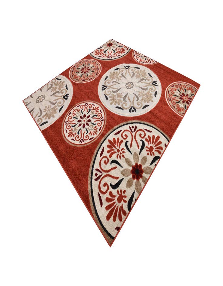 Detail image of 7' 10 x 7' 10  Washable Modern Indoor / Outdoor Square Rug