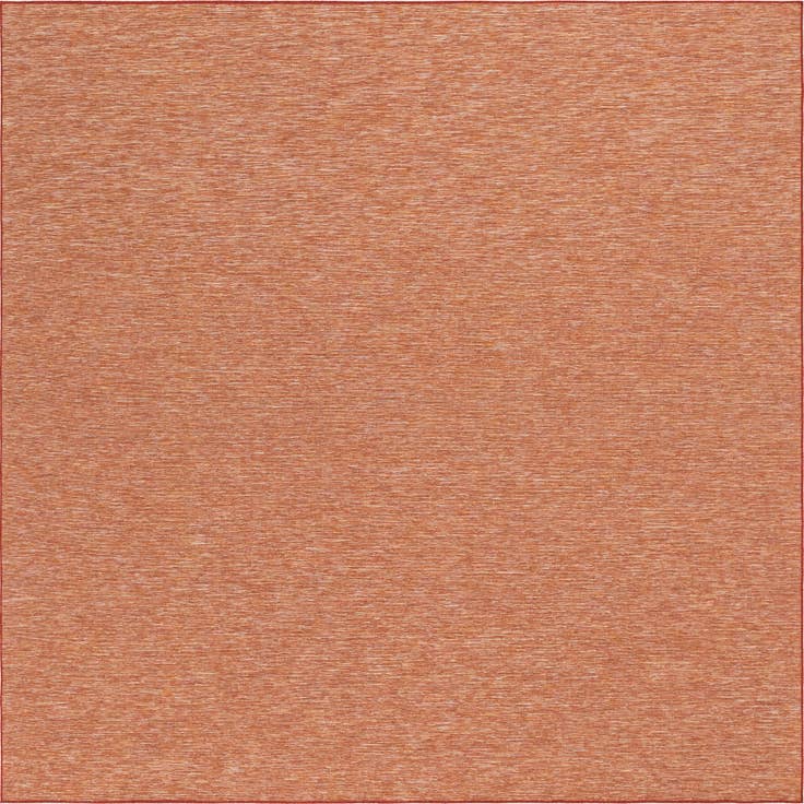 Detail image of 10' 2 x 10' 2 Easy-Clean Solid Indoor / Outdoor Square Rug