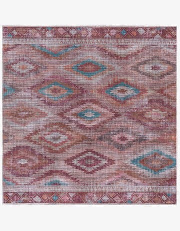 Terracotta Washable Sisu Square Rug