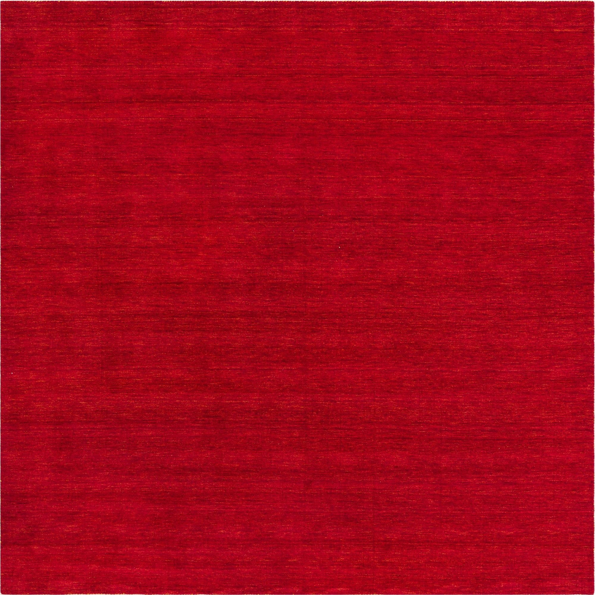 9' 10 x 9' 10 Solid Gabbeh Wool Square Rug