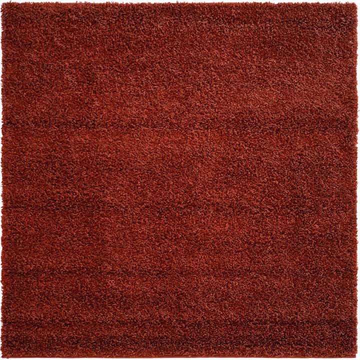 5' 3 x 5' 3 Solid Shag Square Rug
