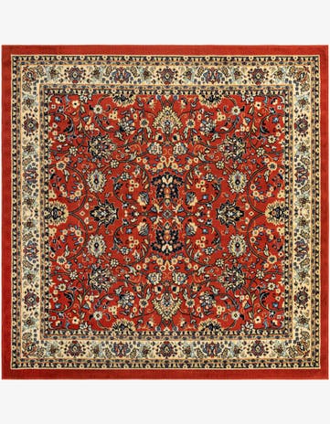 Terracotta Yasmin Square Rug