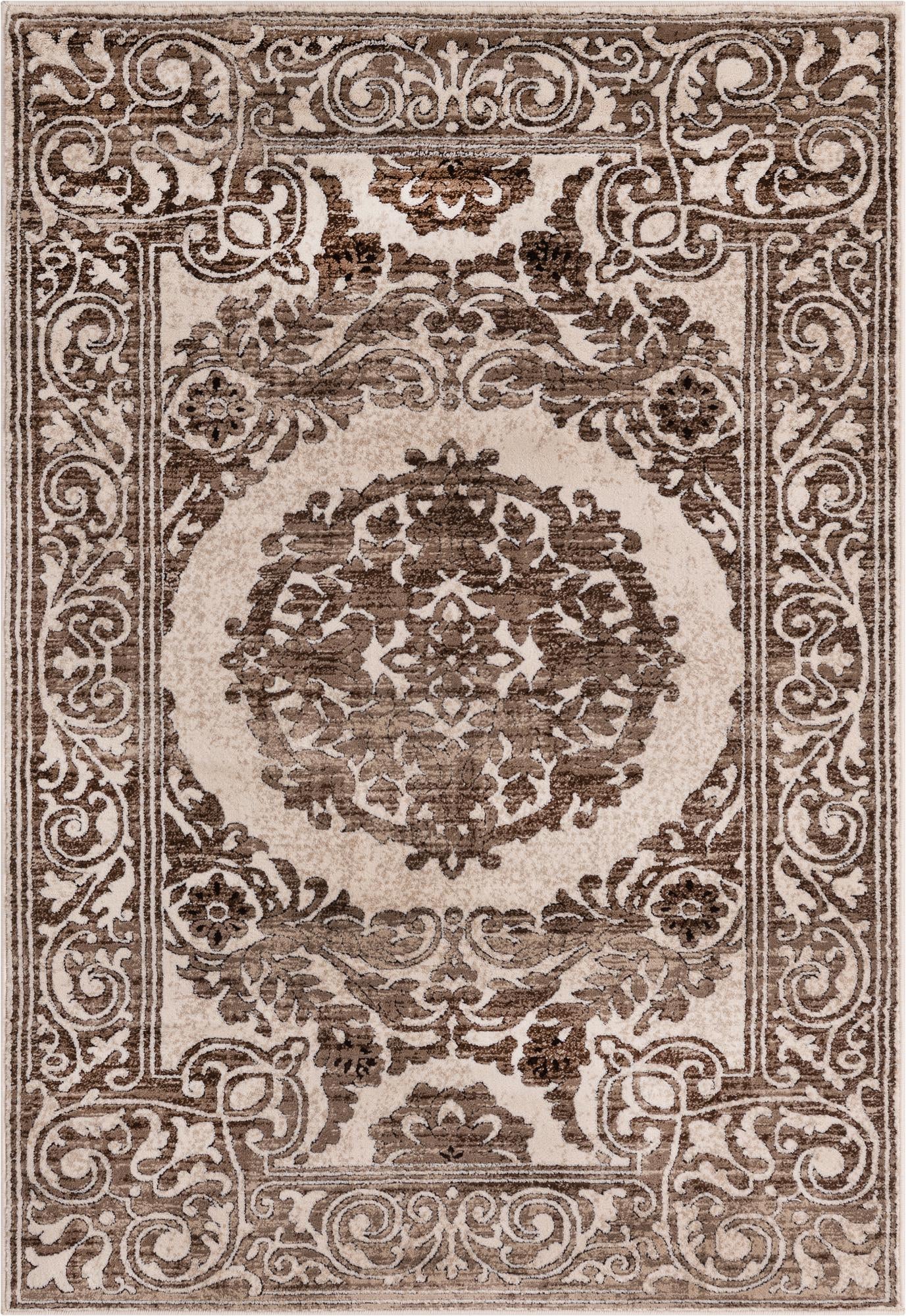 Thistle · Border rug, chocolate brown