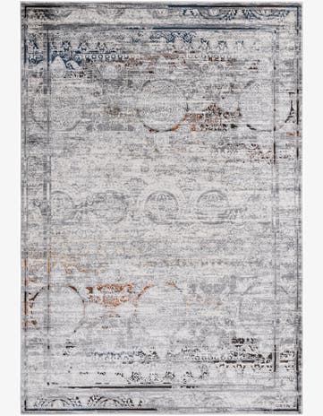 6' x 9' Thrupp · Border rug, multi