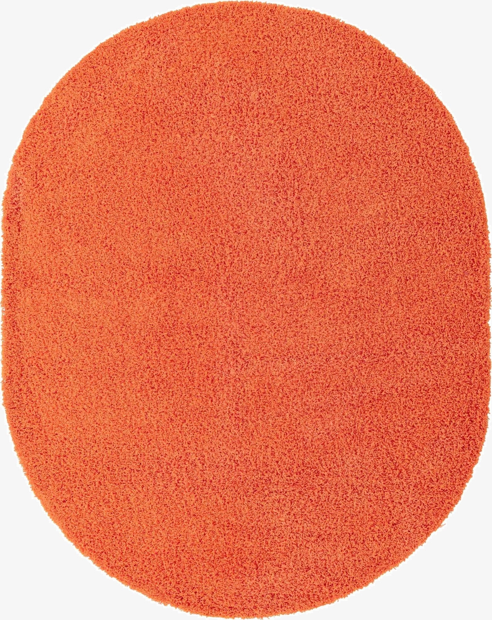 Primary image 7' 10 x 10' Solid Shag Oval Rug