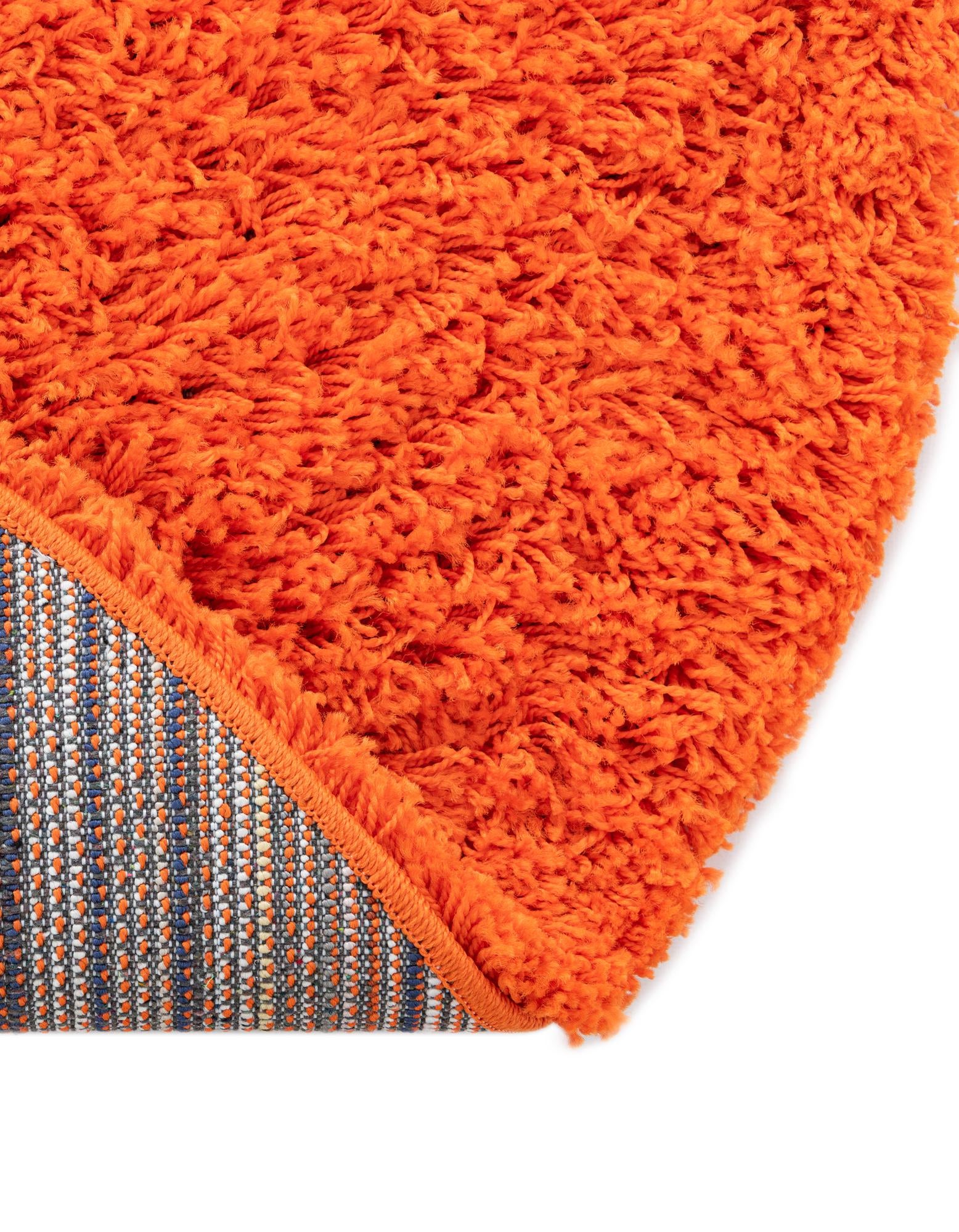 3' x 3' Solid Shag Round Rug