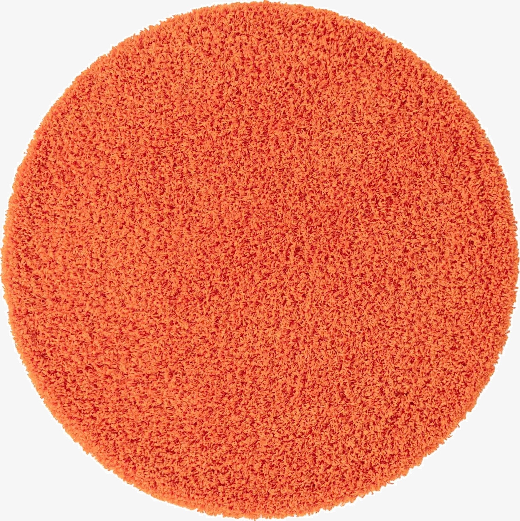 125cm x 125cm Solid Shag Round Alfombra
