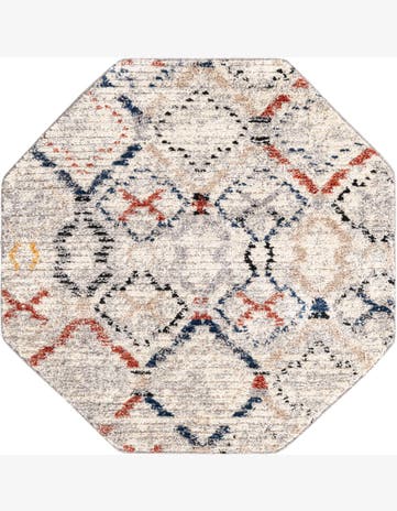 4' x 4' Tilden · Diamond rug, multi