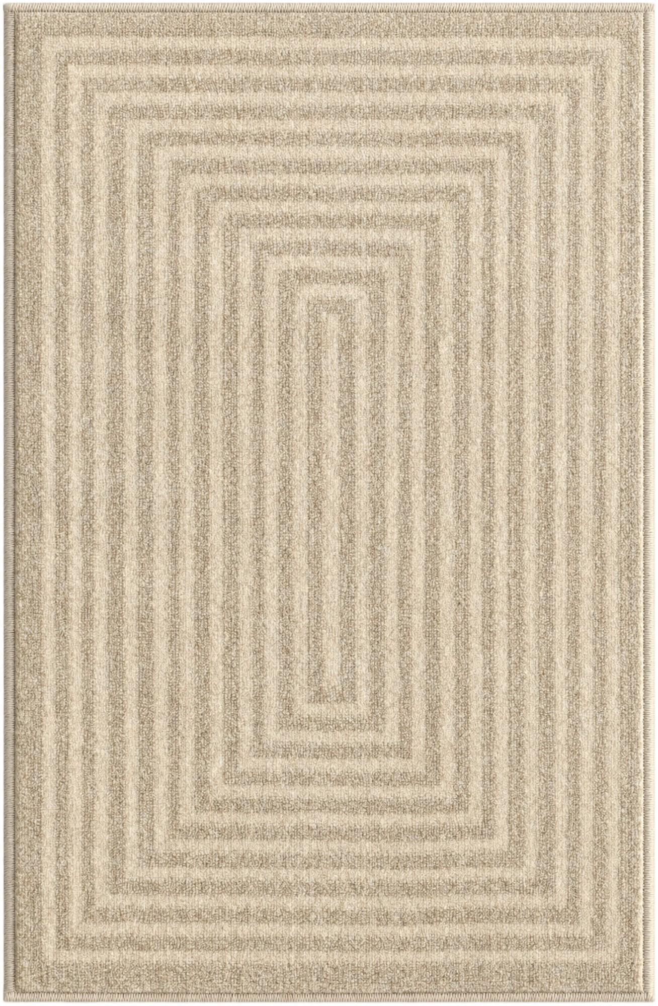 Tovey · Geometric rug, ivory
