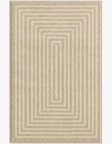 Tovey · Geometric rug, ivory