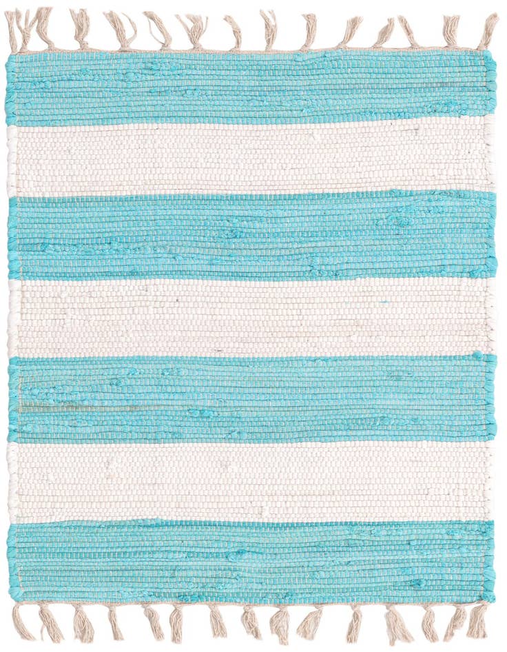 Detail image of 2' 2 x 3' 1 Hand Woven Chindi Rag Rug