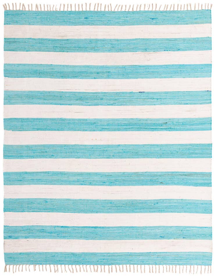 Detail image of 9' x 12' Hand Woven Chindi Rag Rug