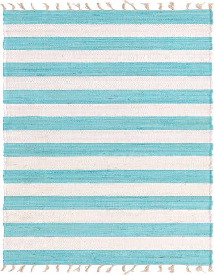Detail image of 2' 7 x 12' Hand Woven Chindi Rag Runner Rug