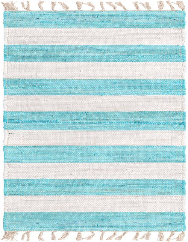 Detail image of 2' 2 x 6' 1 Hand Woven Chindi Rag Runner Rug