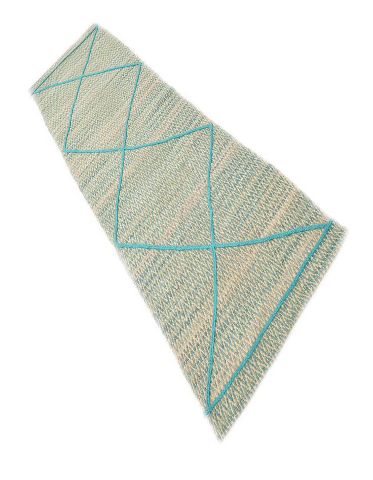 Detail image of 2' 7 x 9' 10  Hand Knotted Darya Wool Runner Rug