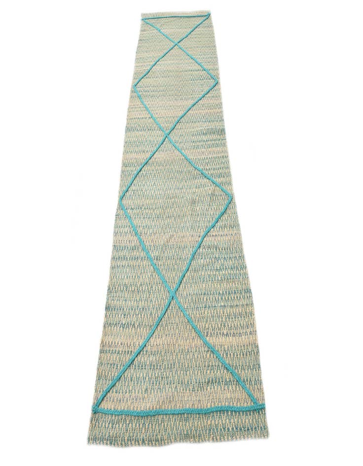 Detail image of 2' 7 x 9' 10  Hand Knotted Darya Wool Runner Rug