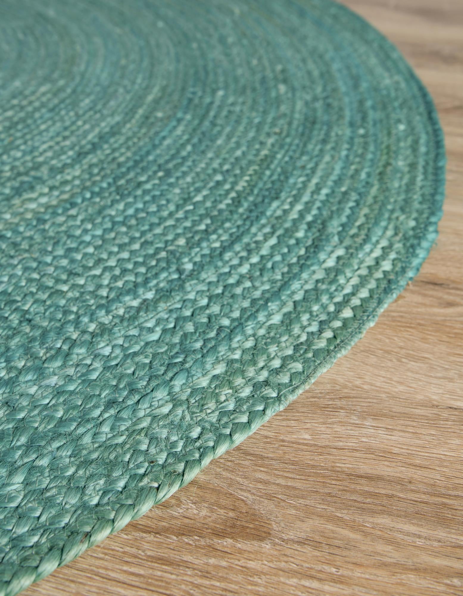2' 2 x 3' 7 Handmade Braided Jute Hearth Rug