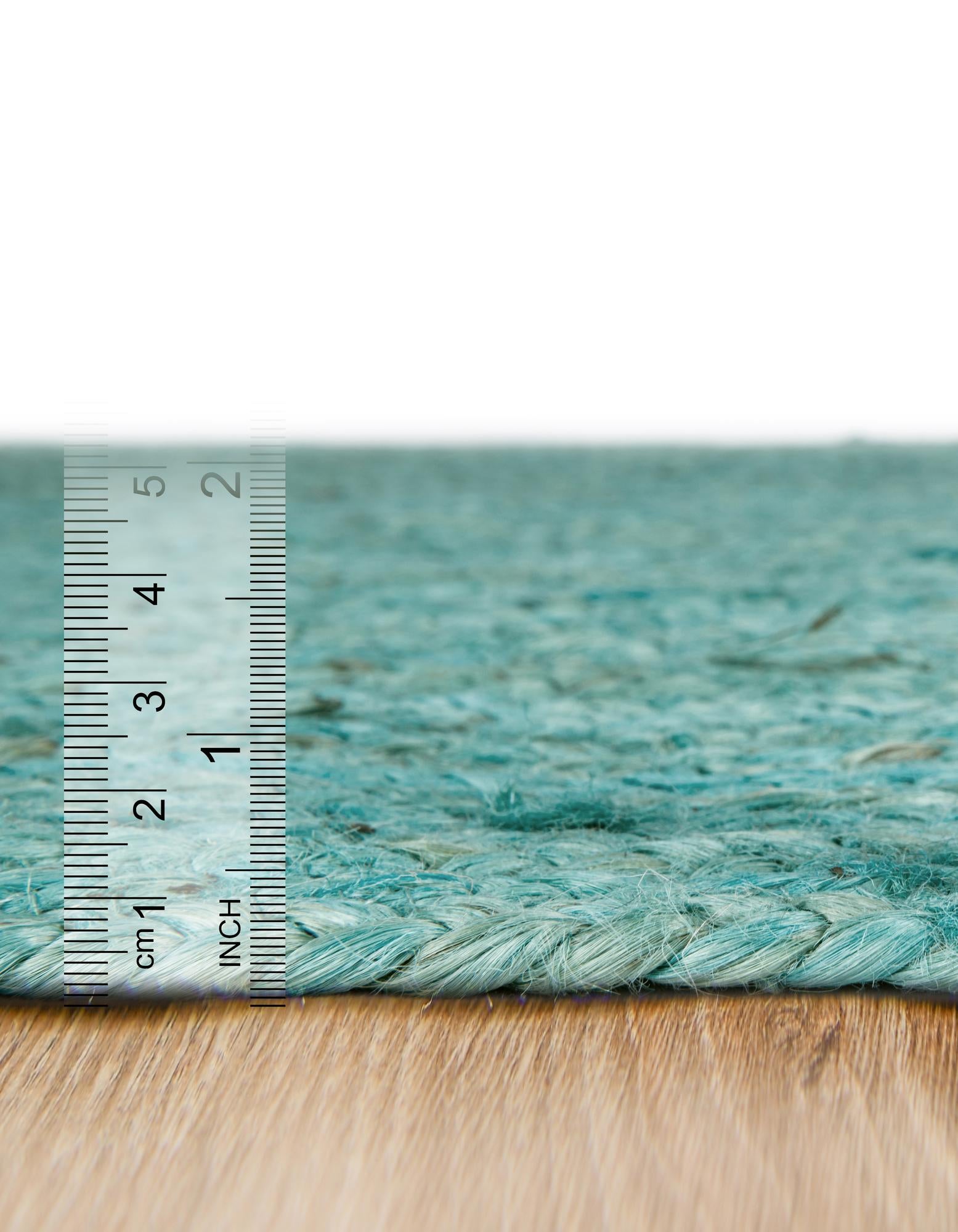 2' 2 x 3' 7 Handmade Braided Jute Hearth Rug