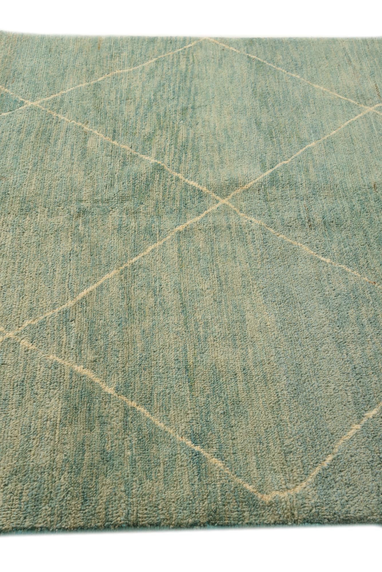 5' 7 x 7' 7 Hand Knotted Moroccan Wool Rug