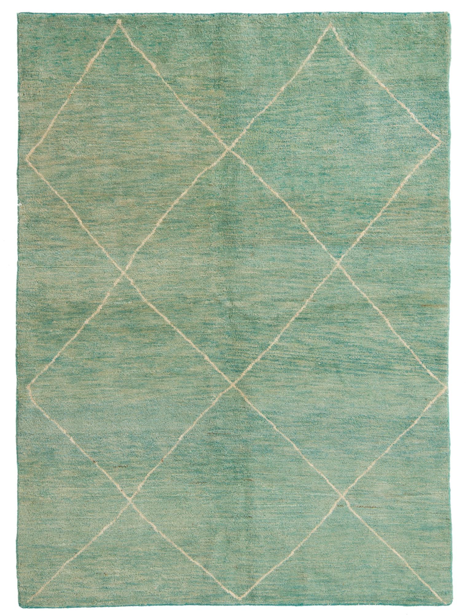 5' 7 x 7' 7 Hand Knotted Moroccan Wool Rug