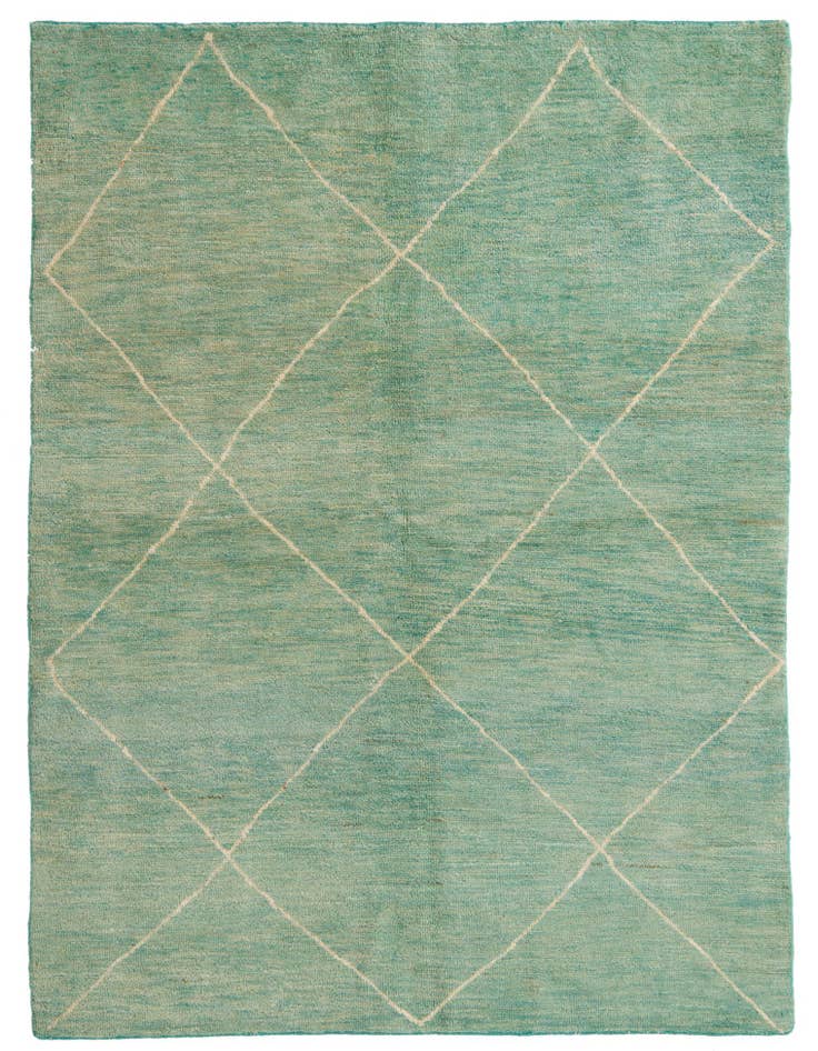 Detail image of 5' 7 x 7' 7 Hand Knotted Moroccan Wool Rug