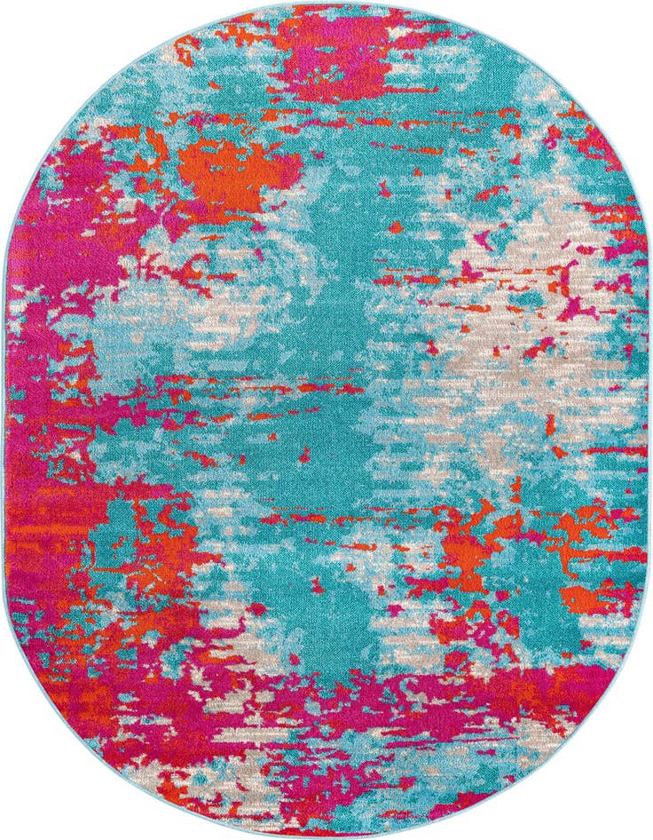 Detail image of 4' x 6' Azalea Oval Rug