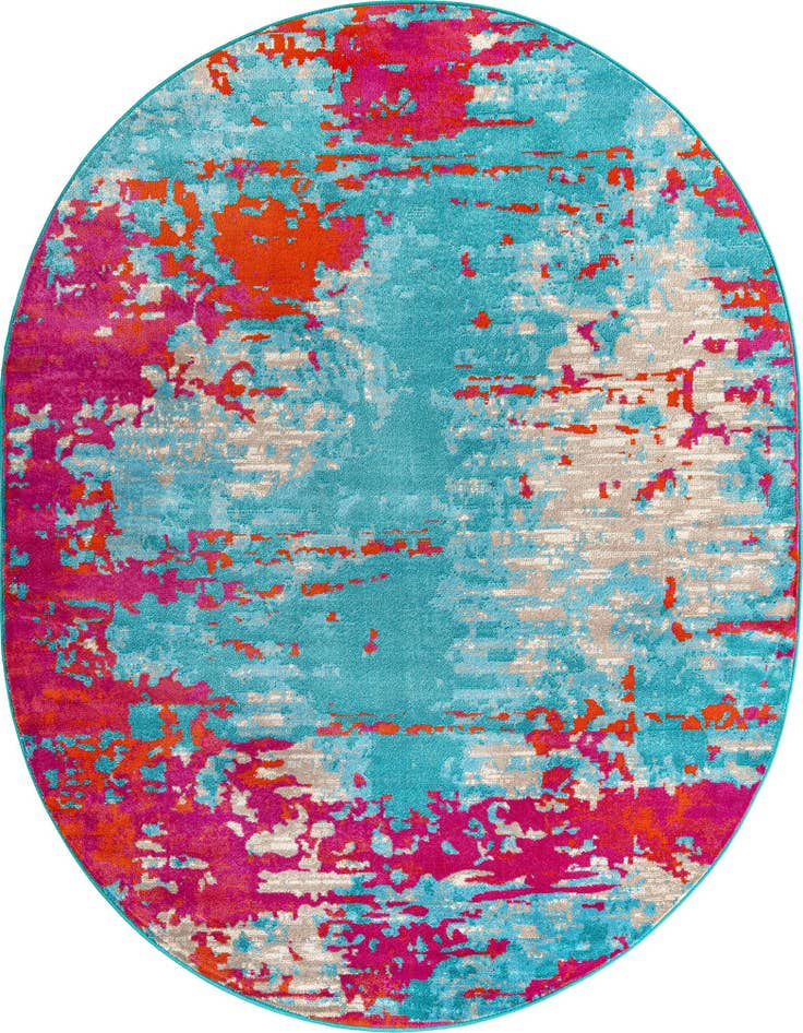 Detail image of 7' 10 x 10' Azalea Oval Rug