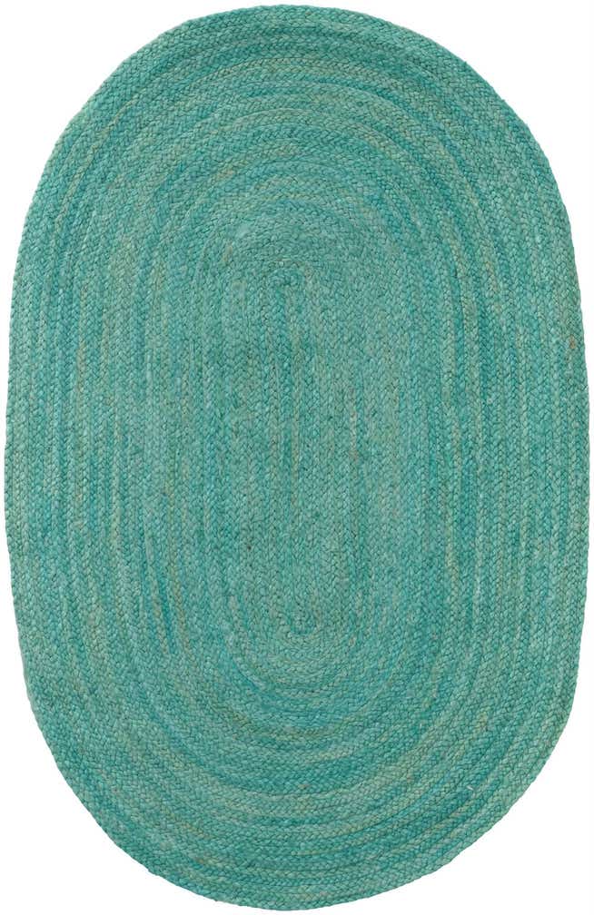 3' 3 x 5' 1 Handmade Braided Jute Oval Rug