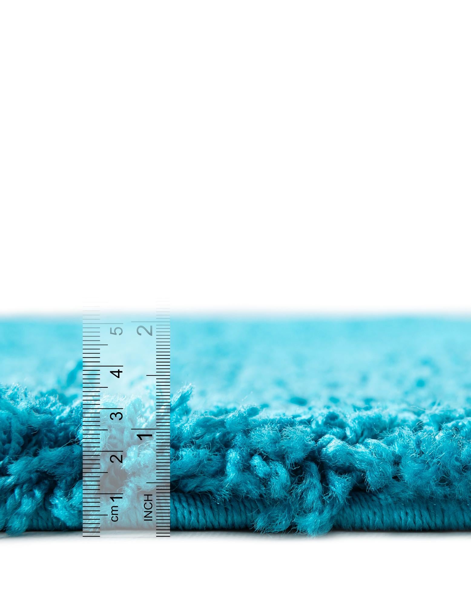 5' 3 x 8' Solid Shag Oval Rug