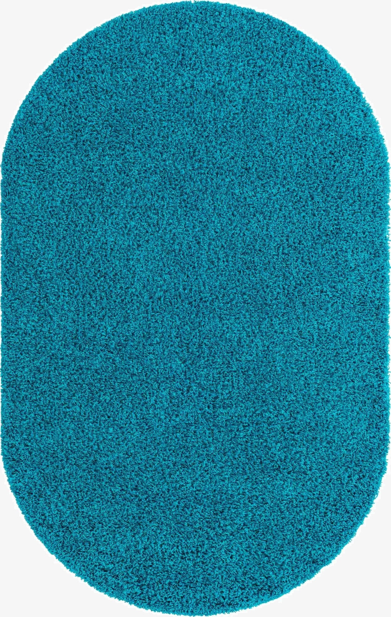 Primary image 160cm x 245cm Solid Shag Oval Rug