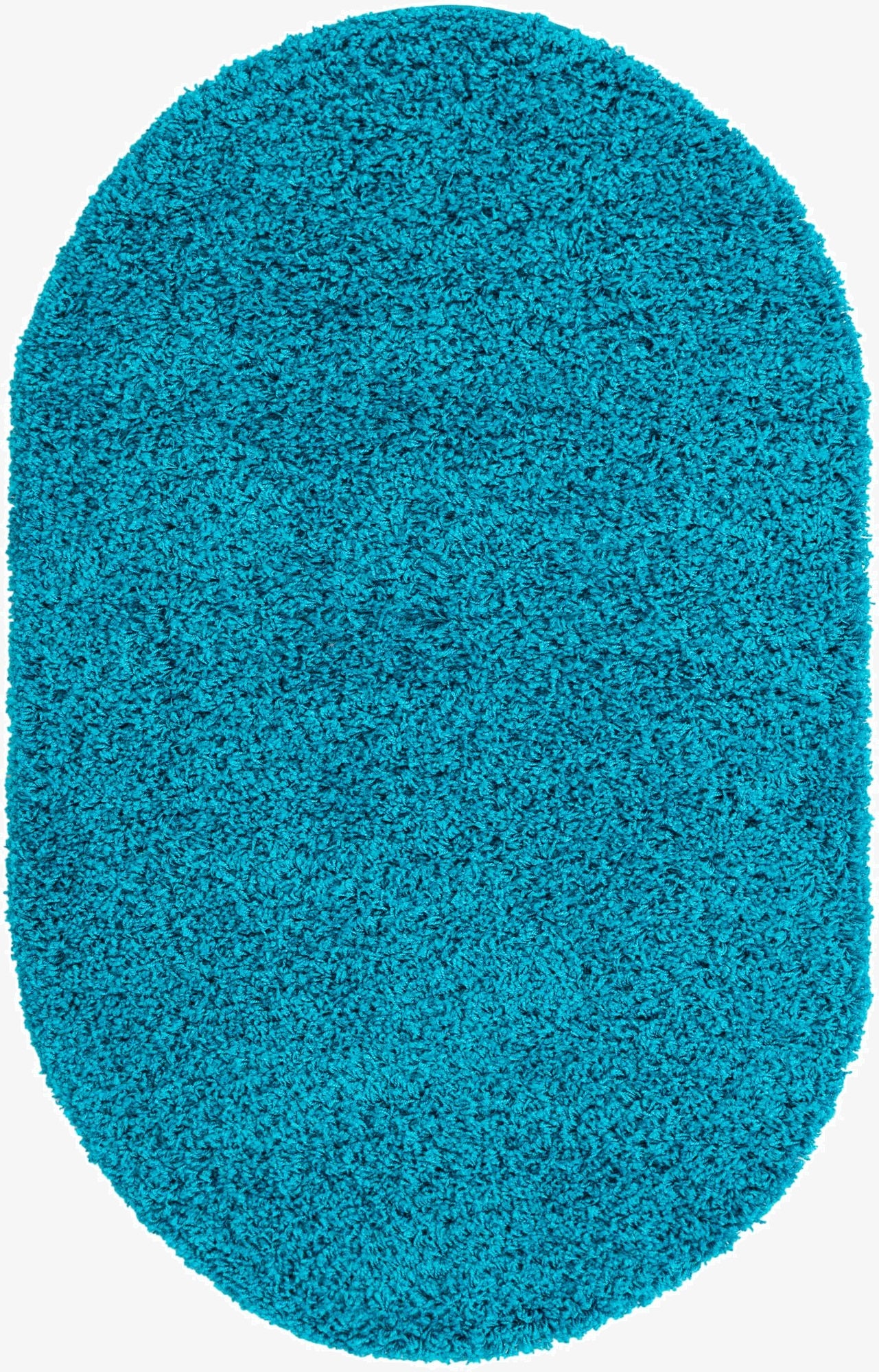 Primary image 3' x 5' 3 Solid Shag Oval Rug