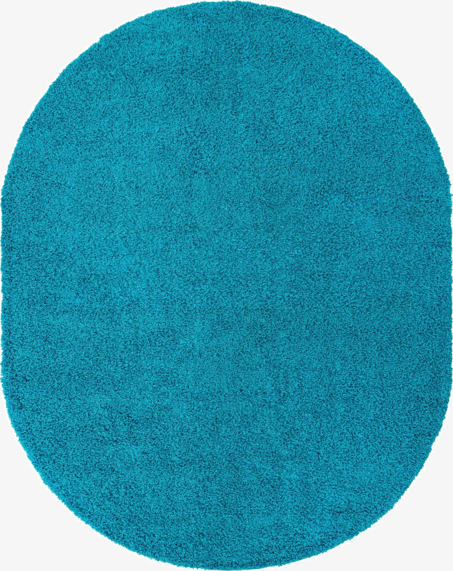 Primary image 7' 10 x 10' Solid Shag Oval Rug