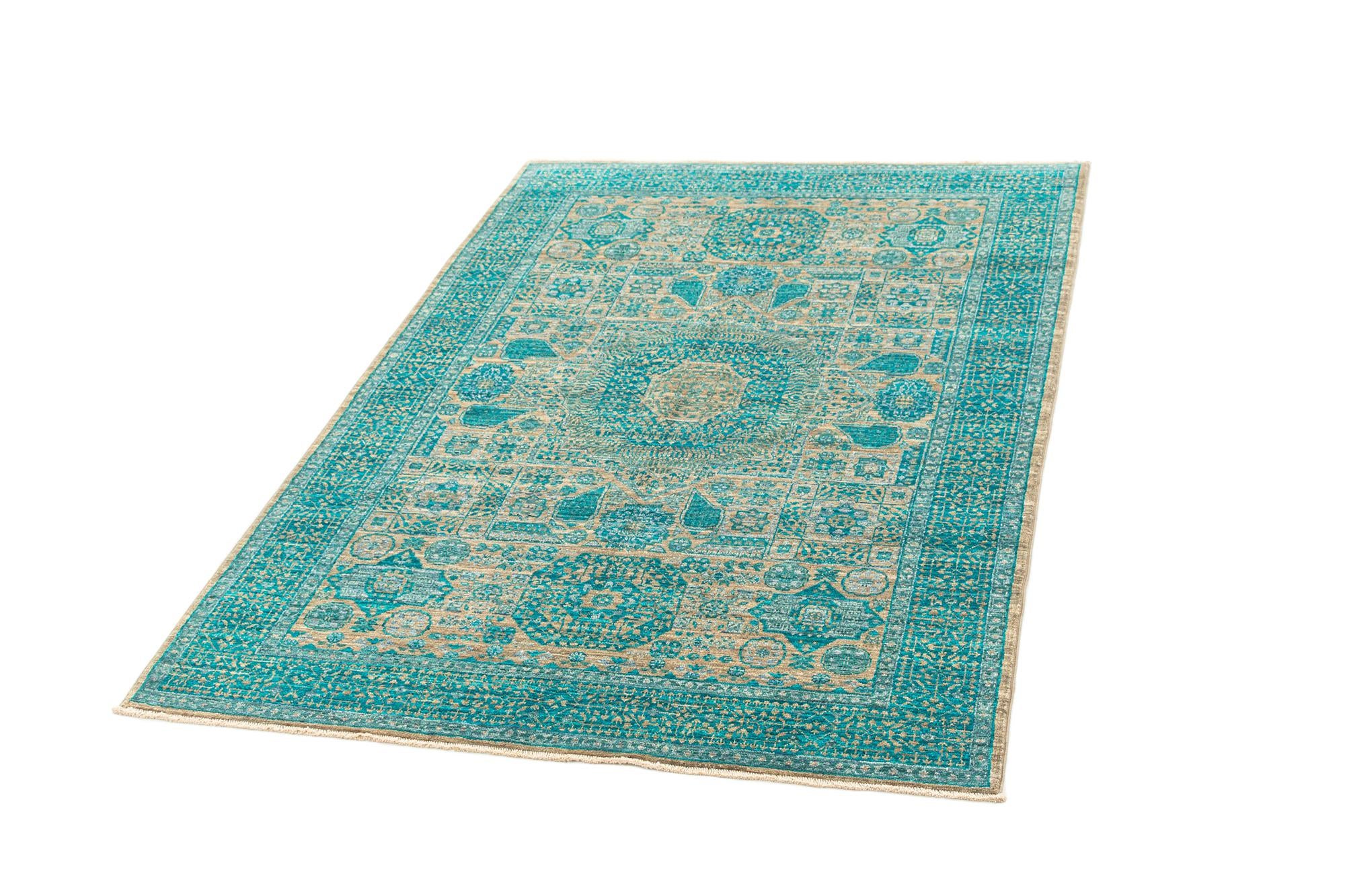 4' x 6' Hand Knotted Amina Rug
