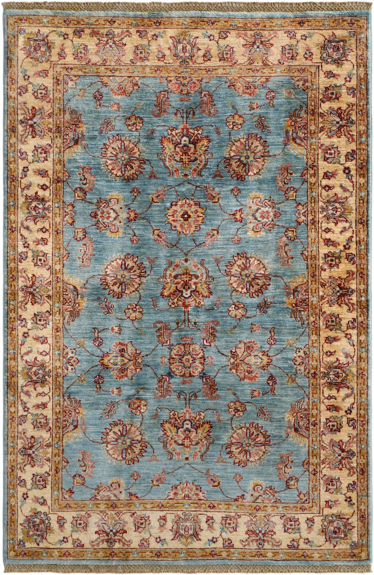 4' x 6' 1 Hand Knotted Ariana Ziegler Rug
