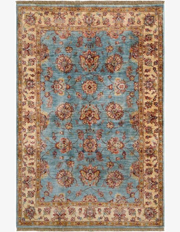 4' x 6' 1 Hand Knotted Ariana Ziegler Rug