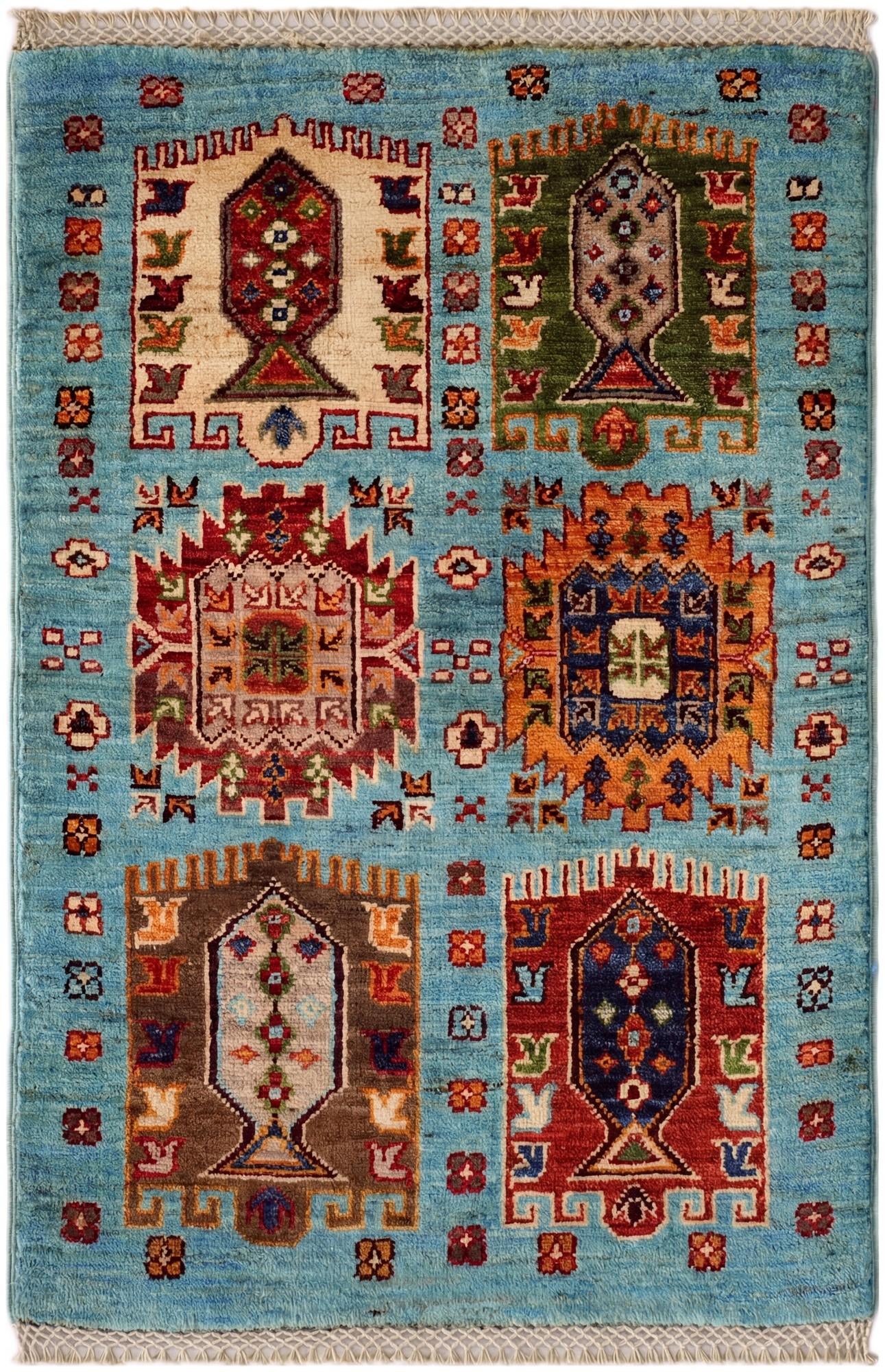2' x 3' Hand Knotted Ariana Ziegler Rug