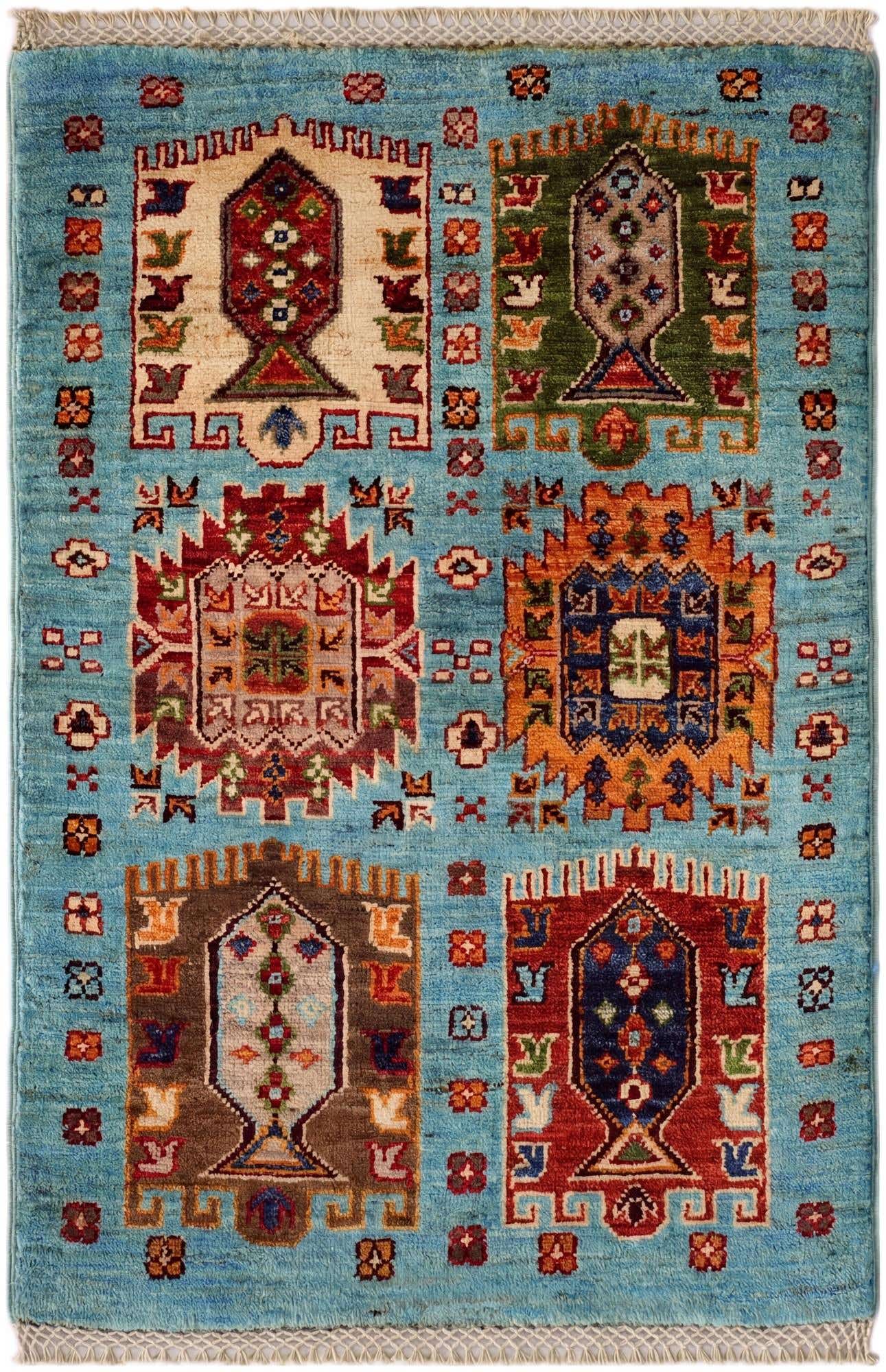 2' x 3' Hand Knotted Ariana Ziegler Rug