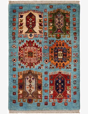 2' x 3' Hand Knotted Ariana Ziegler Rug