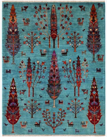 5' 3 x 6' 8 Hand Knotted Ariana Ziegler Rug