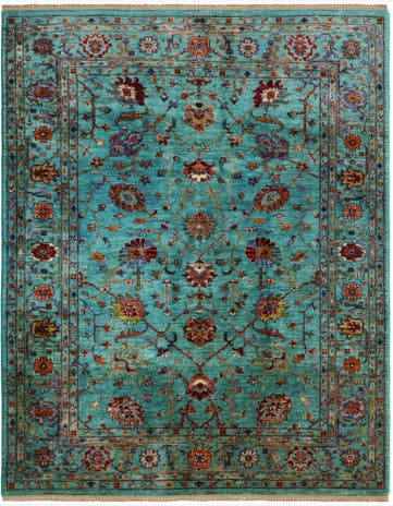 5' 2 x 6' 7 Hand Knotted Ariana Ziegler Rug