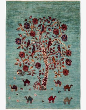 4' 3 x 6' 1 Hand Knotted Ariana Ziegler Rug
