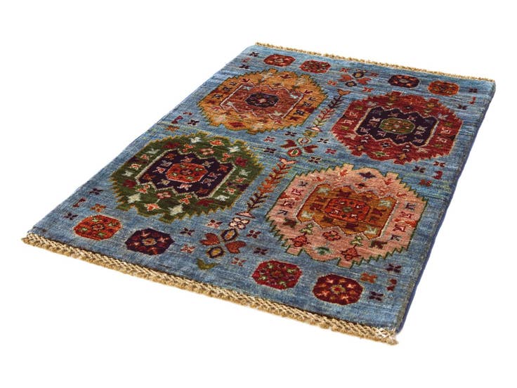 Detail image of 2' 1 x 3' Hand Knotted Ariana Ziegler Rug